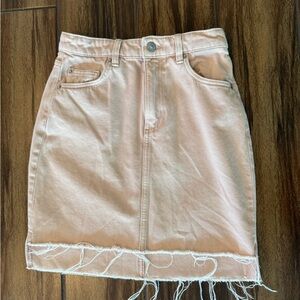 H&M Pink Jean Pencil skirt - size 2